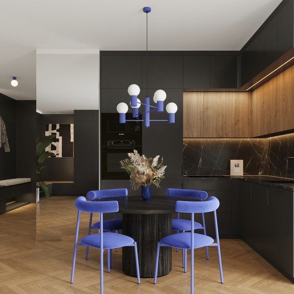 Kék függőlámpa üveg búrával Orbital – Sollux-image-2