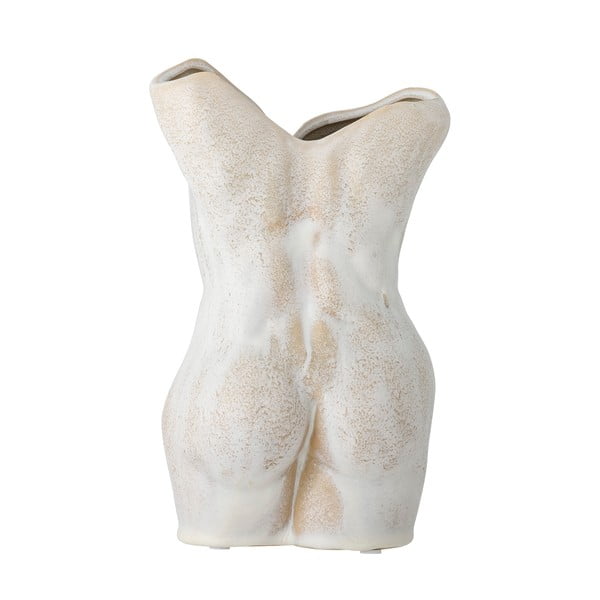 Krémszínű agyagkerámia váza Athena – Bloomingville-image-3
