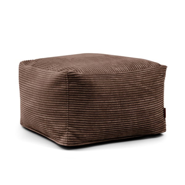 Sötétbarna kordbársony babzsákfotel Softbox MooG – SLOWDOWN