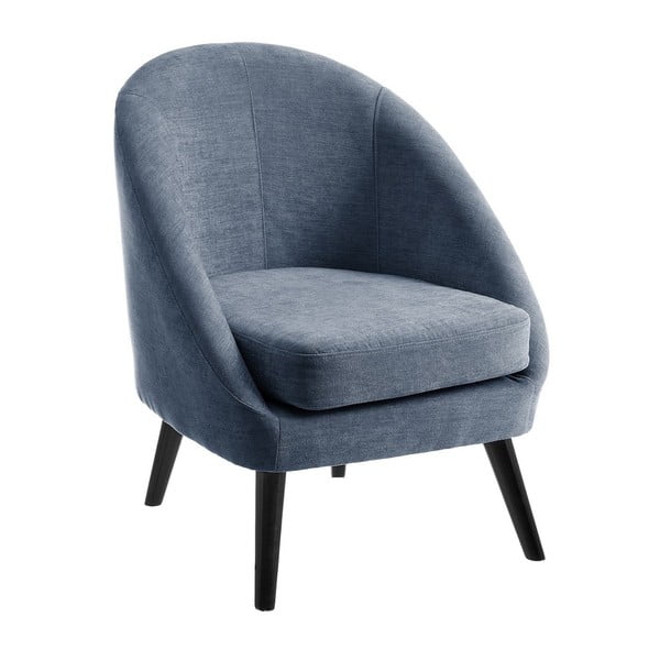 Kék-szürke zsenilia relaxációs fotel Cover – Casa Selección