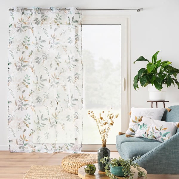 Fehér-zöld fényáteresztő függöny 140x240 cm Dilaris – douceur d'intérieur-image-4