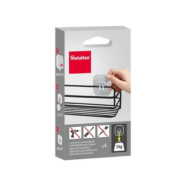 Műanyag akasztó szett 4 db-os – Metaltex-image-3