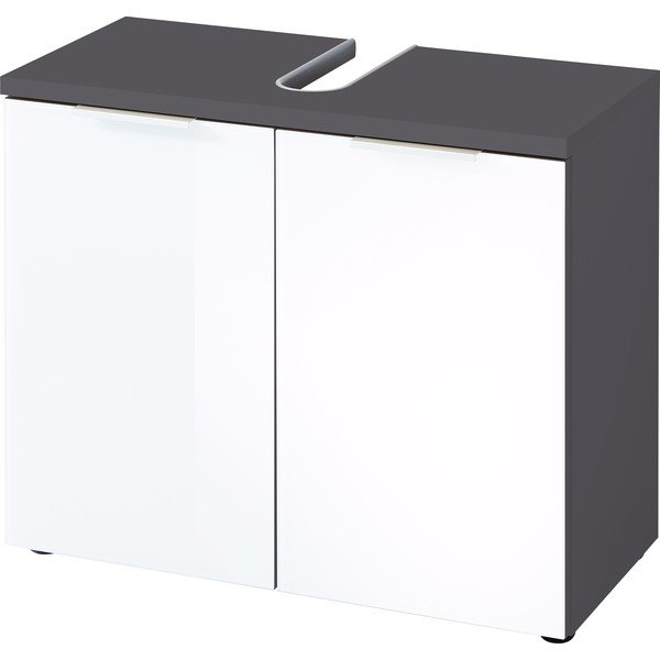 Pescara fehér-szürke szekrény a mosdó alá, szélesség 70 cm - Germania-image-2