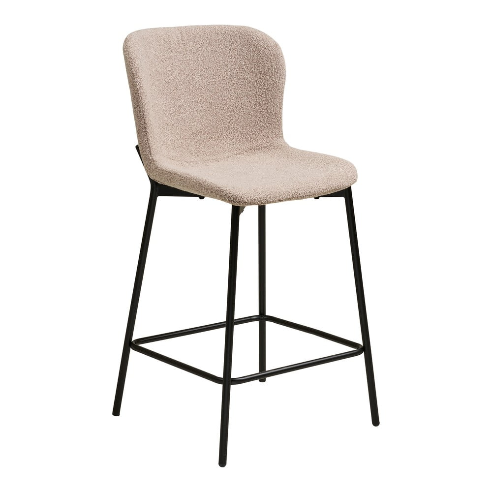 Bézs kárpitozott bárszék (ülésmagasság 65 cm) Maceda House Nordic