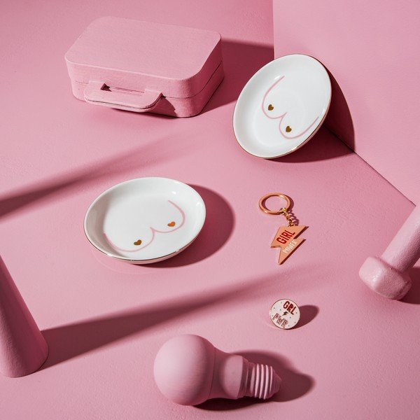 Porcelán ékszertartó tál Girl Power – Sass & Belle-image-1