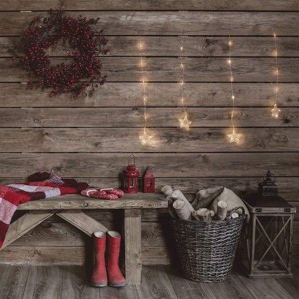 Star csillag alakú LED világító díszfüggöny, 38 izzós, hosszúság 0,75 m - DecoKing-image-1