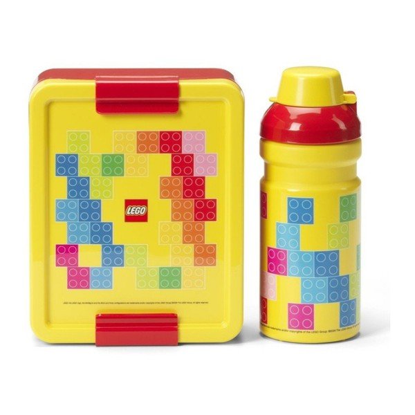 Gyerek uzsonnás doboz palackkal Brick – LEGO®