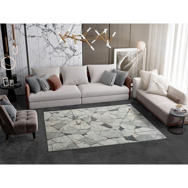 Berlin Marble szürke szőnyeg, 133 x 190 cm - Universal-image-1