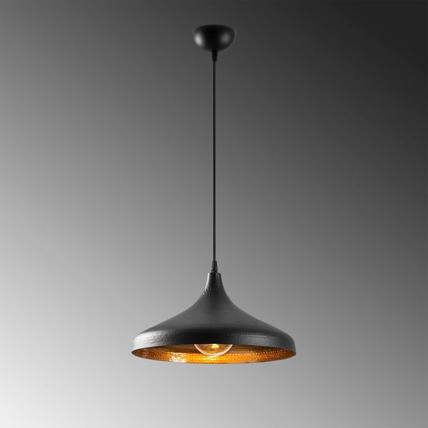 Fekete függőlámpa fém búrával ø 36 cm Tattoo – Opviq lights-image-4