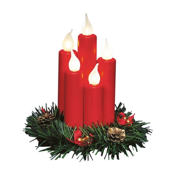 Piros fénydekoráció karácsonyi mintával Hanna – Markslöjd