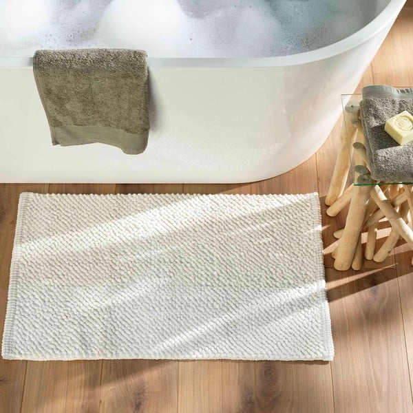 Fehér fürdőszobai kilépő 50x80 cm Yanis – douceur d'intérieur-image-1