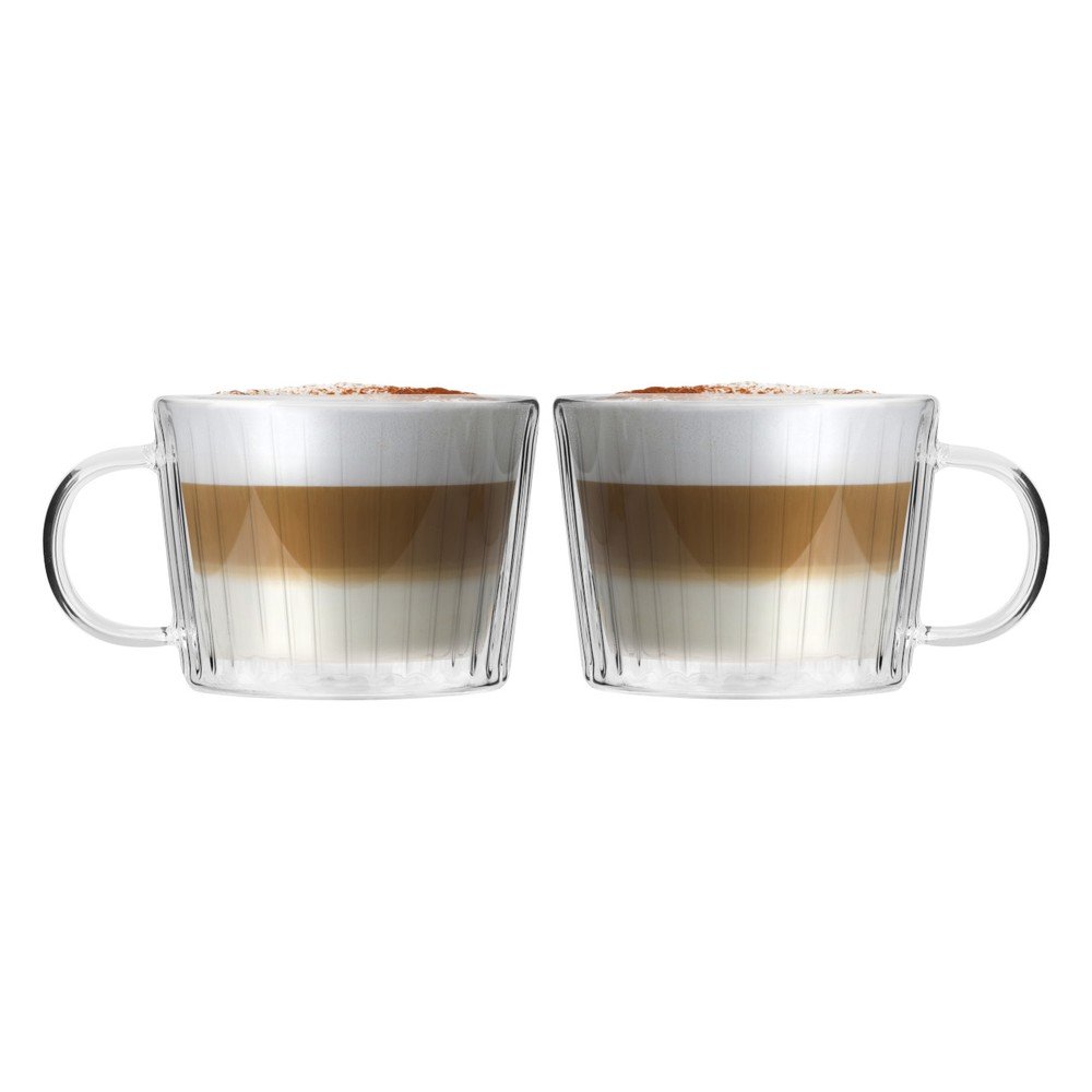 Üveg csésze szett 2 db-os cappucinóhoz 250 ml Livio Duo – Vialli Design
