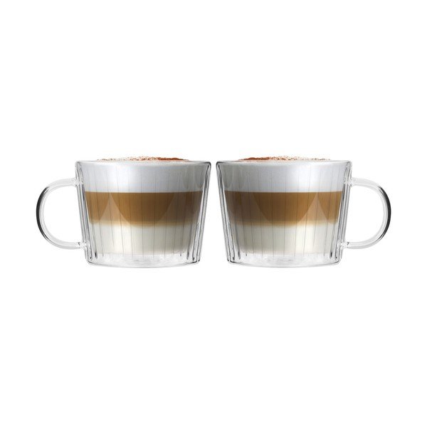 Üveg csésze szett 2 db-os cappucinóhoz 250 ml Livio Duo – Vialli Design