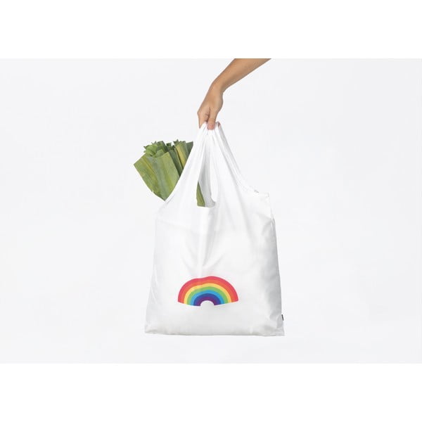 Rainbow fehér bevásárló táska - DOIY