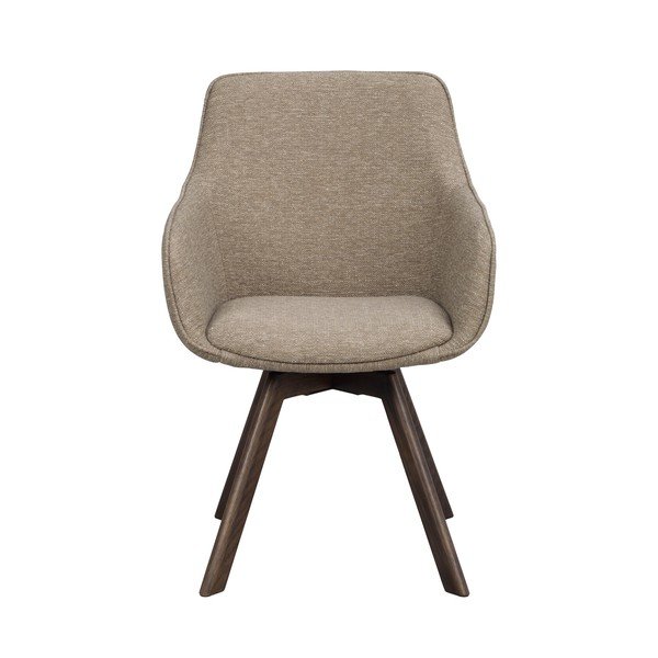 Bézs kárpitozott étkezőfotel szett 2 db-os Alison – Rowico-image-1