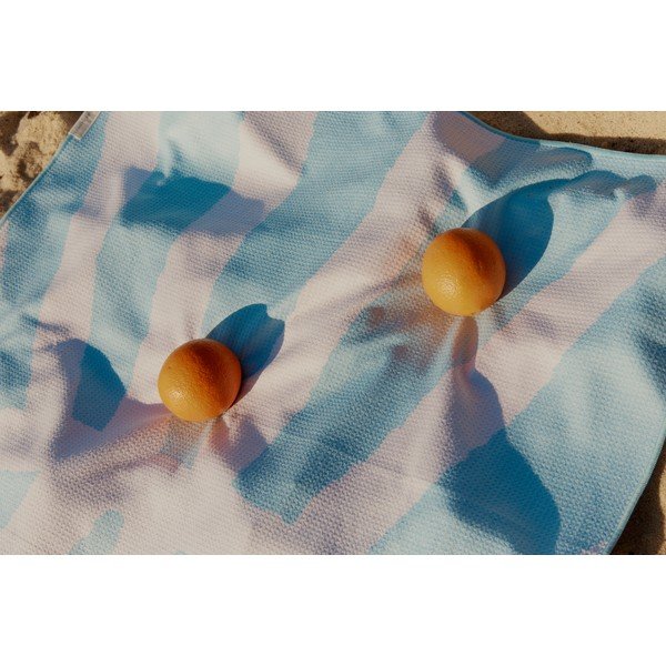 Face kék pamut strandtörülköző , 175 x 90 cm - Sunnylife-image-2