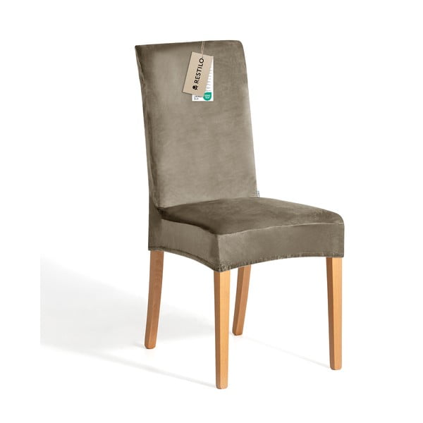 Szürkésbézs gumis szék huzat 48 cm Sento – Restilo-image-2