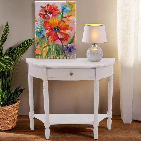 Szürke borovi fenyő konzolasztal 33x81 cm Heritage – Premier Housewares-image-2