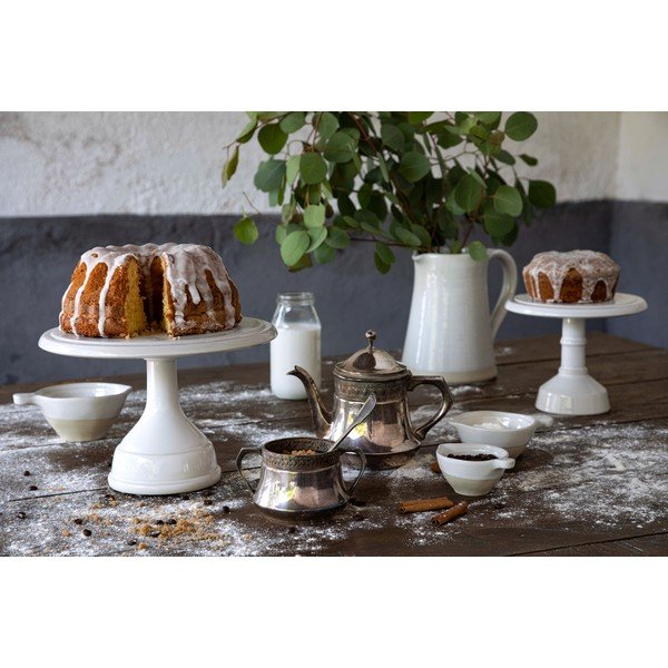 Cook & Host fehér agyagkerámia tortatartó állvány, 26 x 18 cm - Casafina-image-2