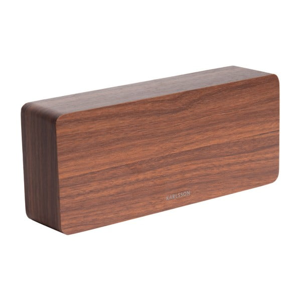 Tube ébresztőóra fa dekorral, 21 x 9 cm - Karlsson-image-1