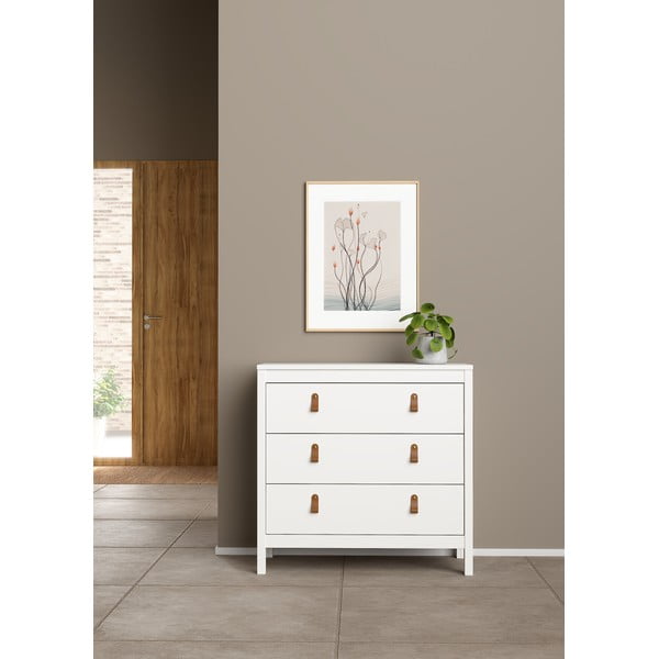 Fehér alacsony komód 82x80 cm Madrid – Tvilum-image-1