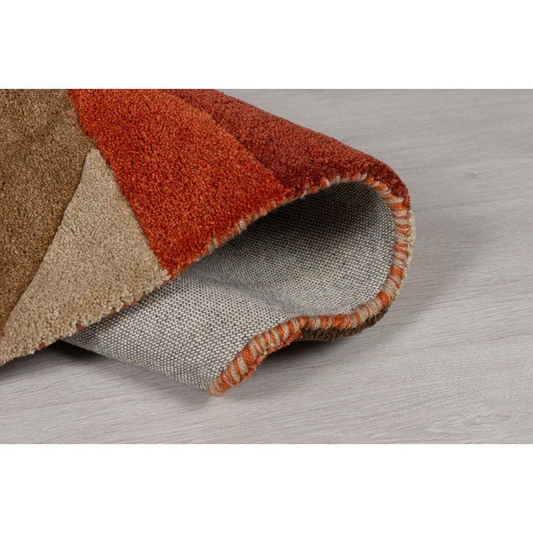 Splinter narancssárga szőnyeg ⌀ 135 cm - Flair Rugs-image-3