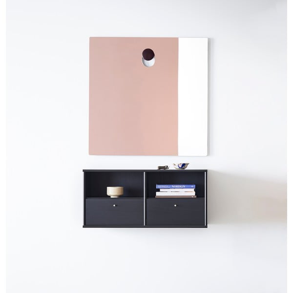 Fekete előszoba bútor kőrisfa dekorral Mistral - Hammel Furniture-image-1