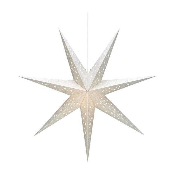 Ezüstszínű fénydekoráció karácsonyi mintával ø 75 cm Solvalla – Markslöjd