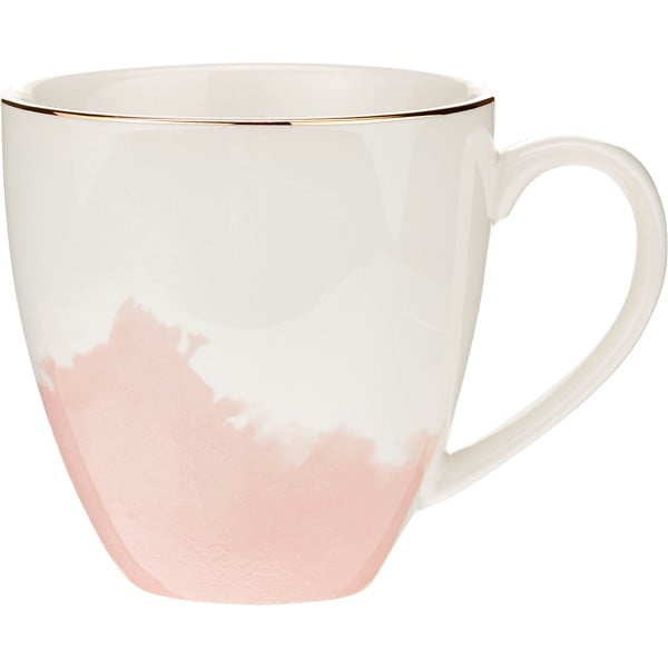 Rosie 2 db-os rózsaszín-fehér porcelán kávéscsésze szett - Westwing Collection