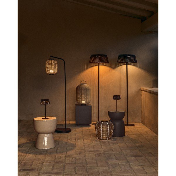 Napelemes LED asztali-hordozható kültéri lámpa (magasság 30 cm) Aldet – Kave Home-image-2