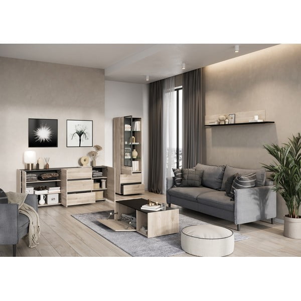 Dohányzóasztal tölgyfa dekorral Cantoria - Germania-image-1