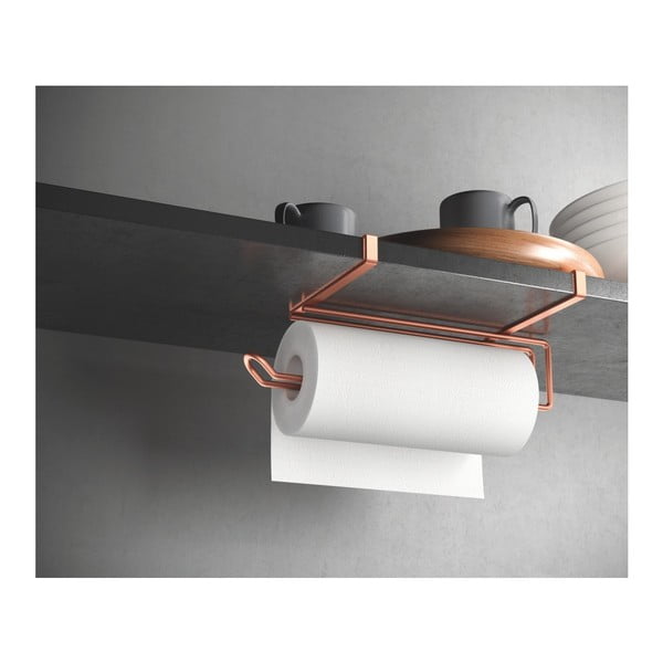 Rézszínű akasztós papírtörlő tartó - Metaltex-image-1