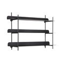 Fekete többszintes fém fali polc 60 cm Riqueza Tres – PT LIVING