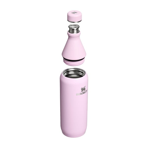 Rózsaszín rozsdamentes acél termopalack 600 ml All Day Slim Bottle Cherry Blossom Gloss – Stanley-image-2