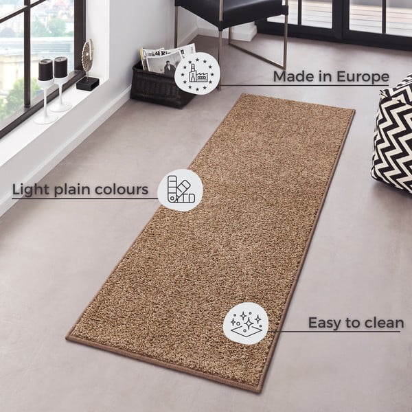 Pure barna futószőnyeg, 80 x 300 cm - Hanse Home-image-4