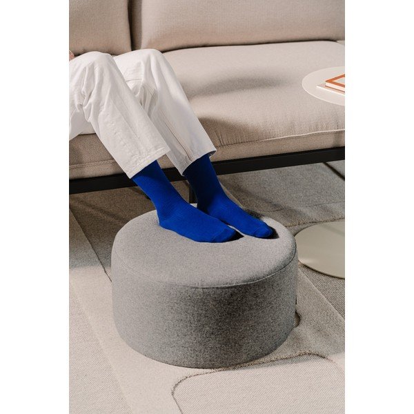 Szürke gyapjú puff Folk – noo.ma-image-1