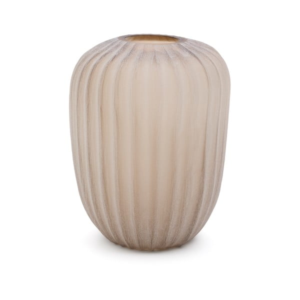 Bézs üveg váza (magasság 27 cm) Lumia – Kave Home