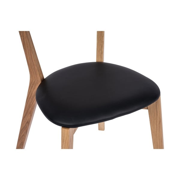 Tölgyfa étkezőszék fekete ülőrésszel Arch - Bonami Selection-image-3
