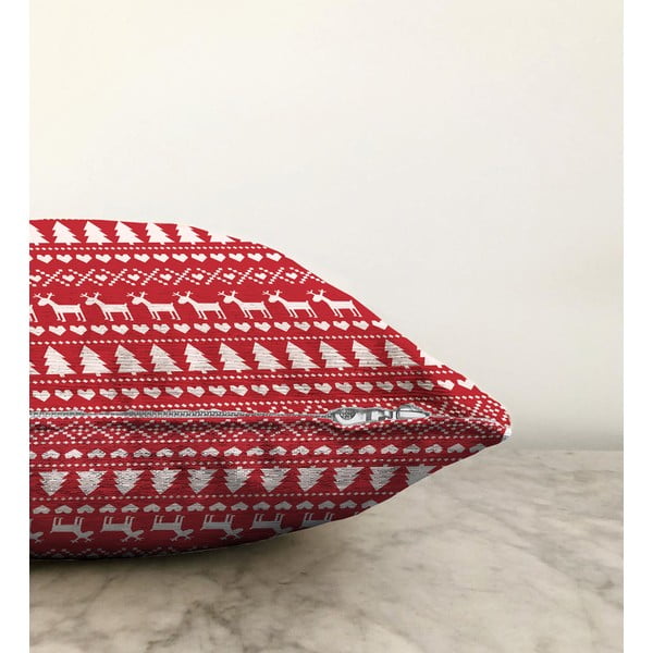 Merry Christmas karácsonyi zsenília párnahuzat, 55 x 55 cm - Minimalist Cushion Covers-image-1
