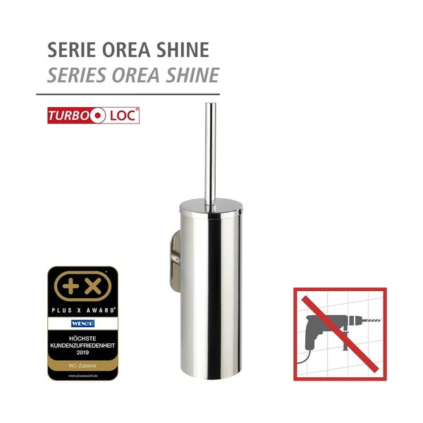 Orea öntartó WC-kefe rozsdamenetes acélból - Wenko-image-3