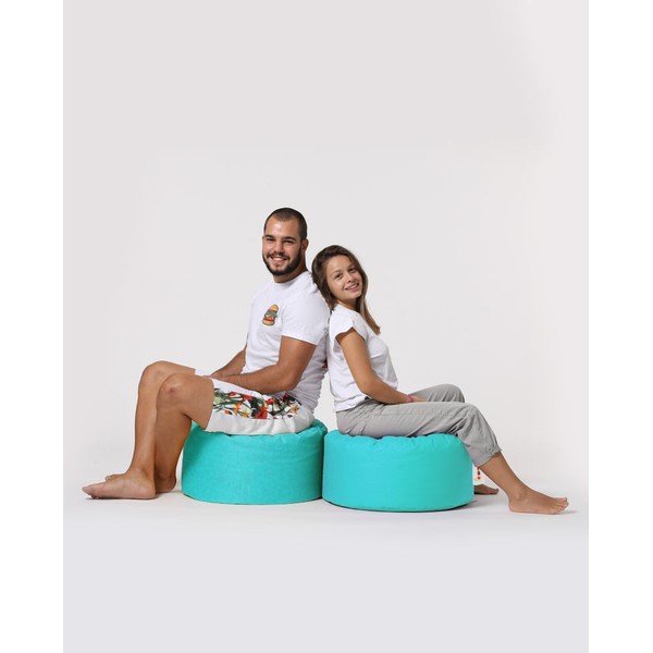 Türkiz kerti puff Round – Floriane Garden-image-4