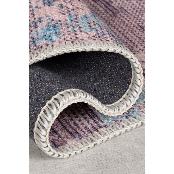 Kék-lila mosható futószőnyeg újrahasznosított szálkeverékből 60x230 cm Reid – Flair Rugs-image-2