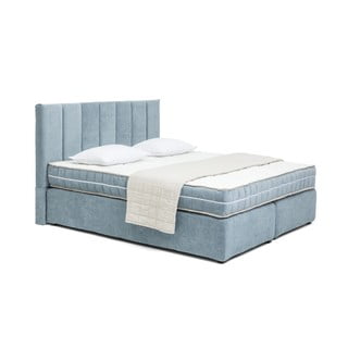 Kék boxspring ágy 160x200 cm Olia Bold Line – Bonami Selection
