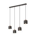 Fekete fém függőlámpa 12x75 cm Olena – Candellux Lighting
