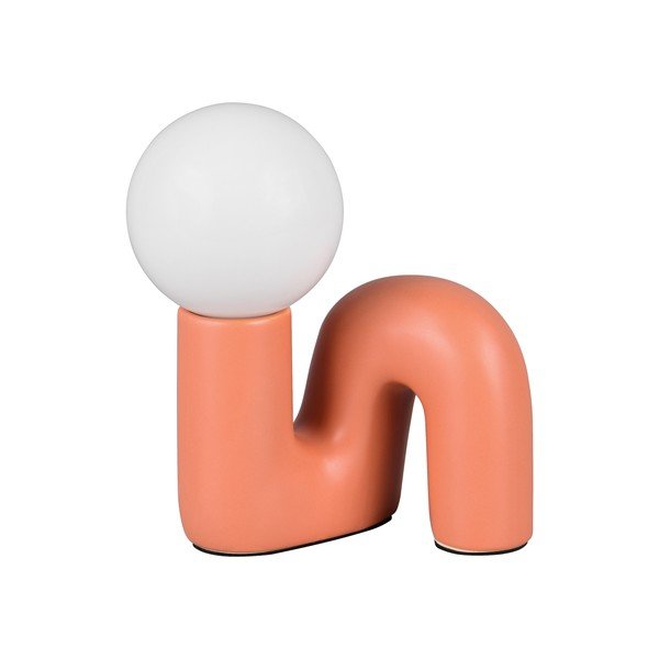 Narancssárga kerámia asztali lámpa (magasság 21,5 cm) Quinn – Reality