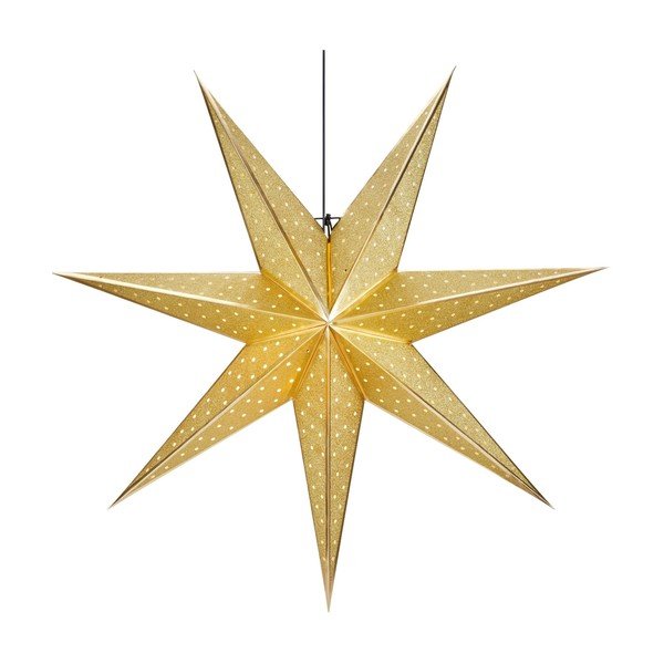 Aranyszínű fénydekoráció karácsonyi mintával ø 45 cm Glitter – Markslöjd