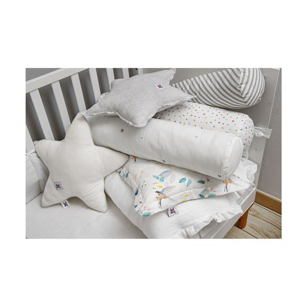 Stripes szürke csillag alakú len gyerekpárna - BELLAMY-image-3