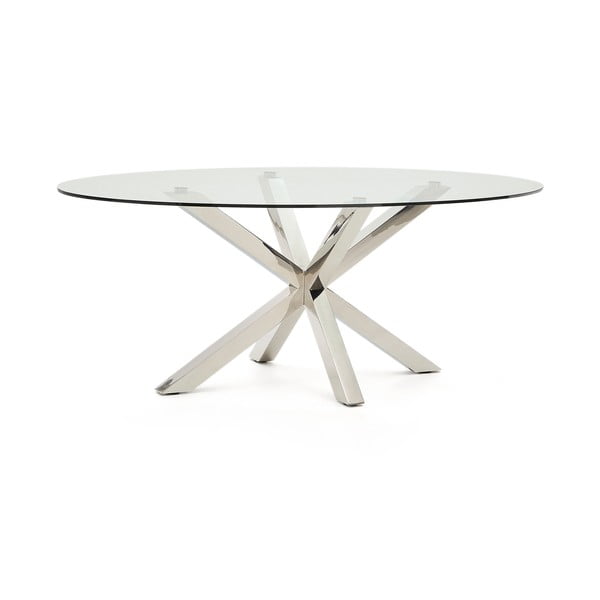 Étkezőasztal üveg asztallappal 100x200 cm Argo – Kave Home