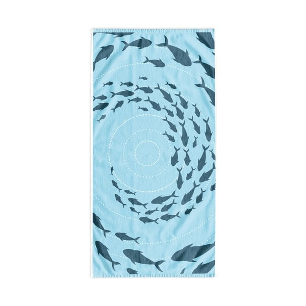 Kék strandtörölköző 90x180 cm Shoal – DecoKing