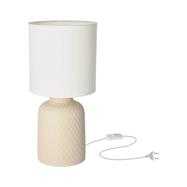 Bézs asztali lámpa textil búrával (magasság 32 cm) Iner – Candellux Lighting-image-2